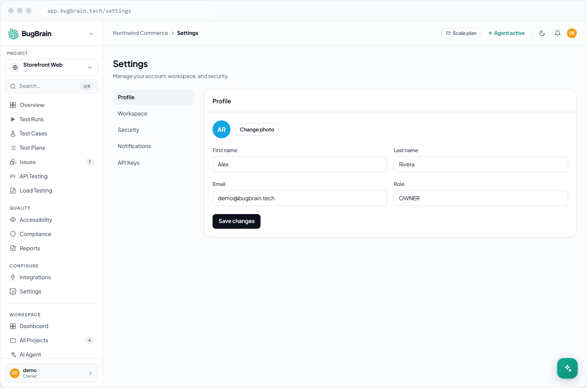 Creating an API key